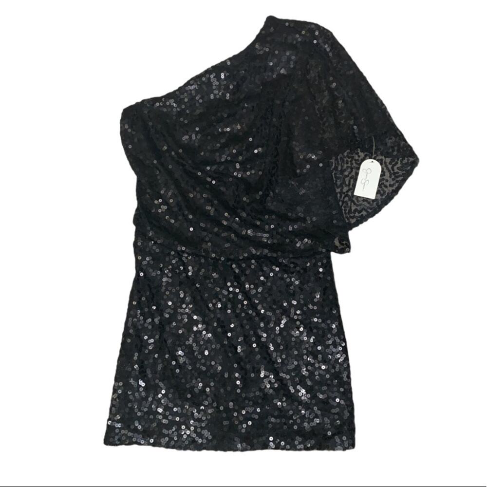Jessica Simpson one shoulder sequin dress 2 NWT